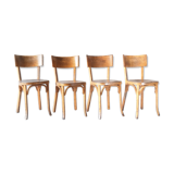 Set of 4 chairs Bistro Baumann 1950