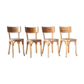 Set of 4 chairs Bistro Baumann 1950
