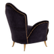 Fauteuil en velours de style mid-century Cesare Lacca pour ISA Bergamo