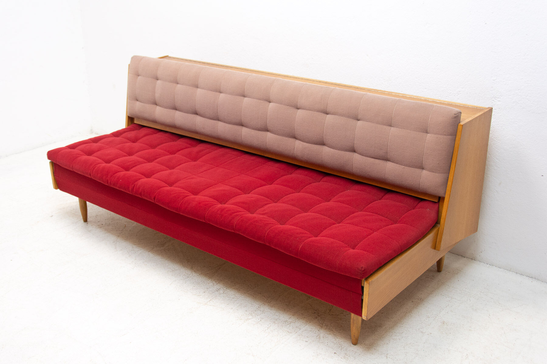 Mid century folding sofabed, 1960´s, Czechoslovakia