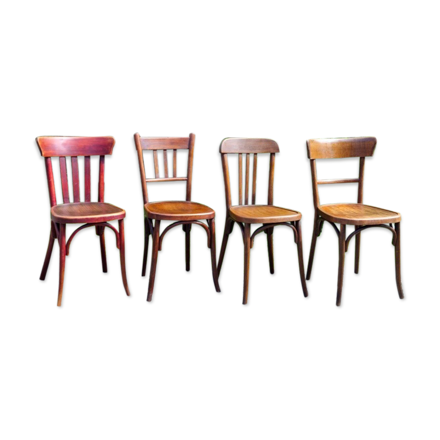 Mix 4 bistro chairs 20/30s