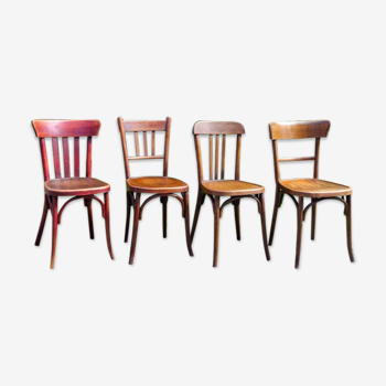 Mix 4 bistro chairs 20/30s