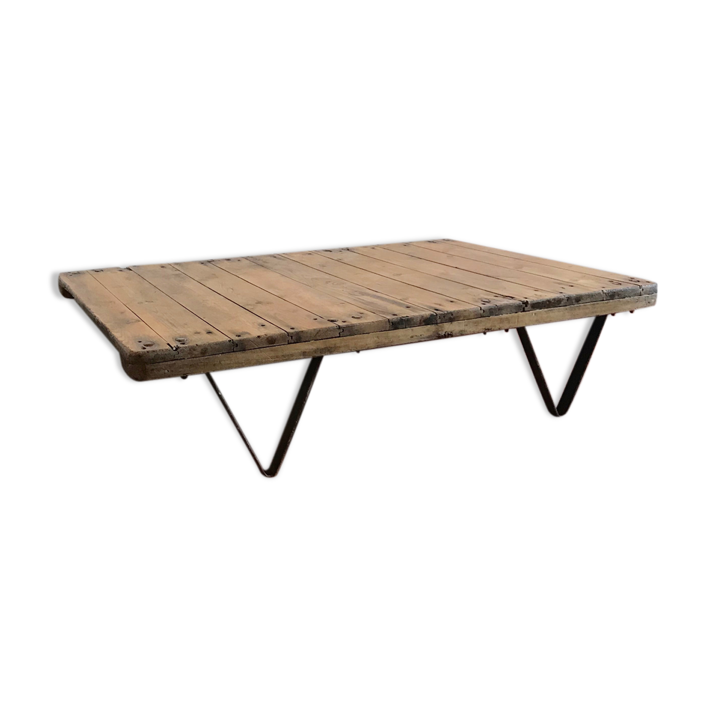Industrial coffee table