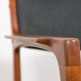 Mid-Century Teak & Leather Armchair by Erik Buck for Ørum Møbelfabrik, Denmark 1960s