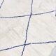 Berber carpet beni ouarain ecru blue diamonds majorelle 305x211m