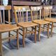 Série de 4 chaises de bistrot luterma 1950 vintage