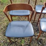 Set of 4 vintage Danish fastrup chairs