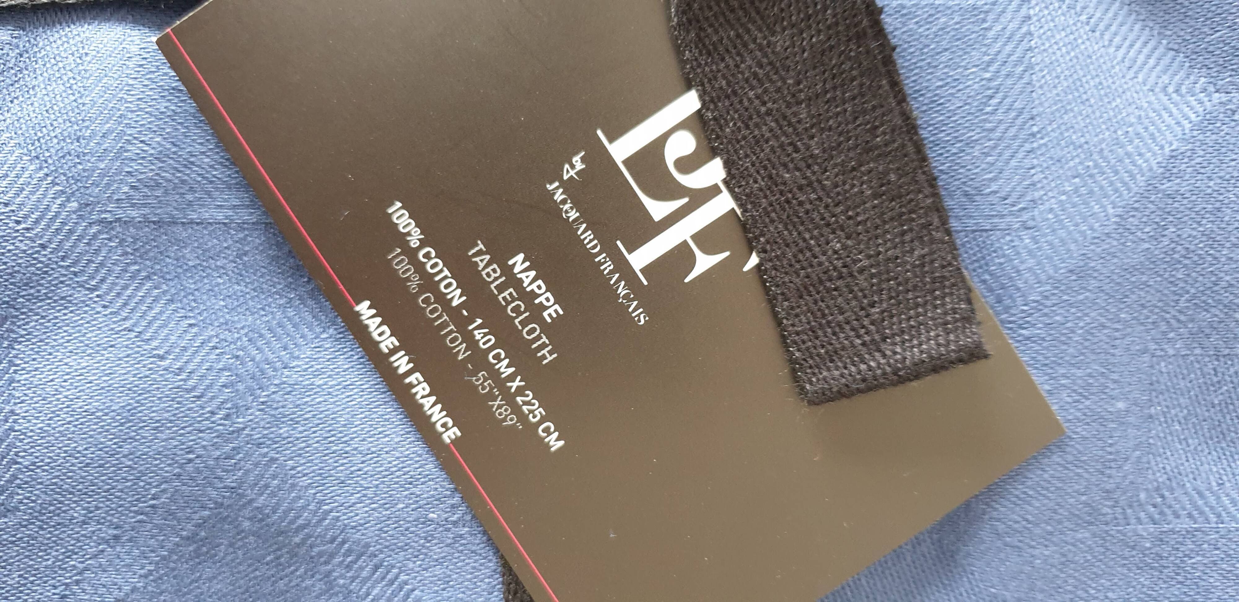 Le Jacquard Français nappe Cubic 100 % coton