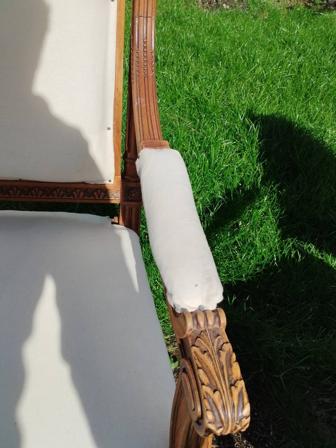 Pair of old Louis XVI style armchairs
