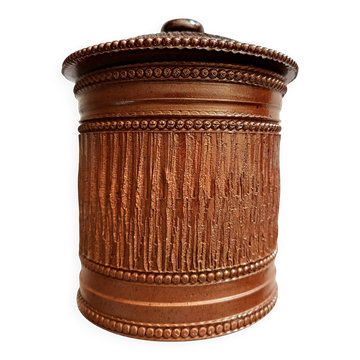 Glazed stoneware tobacco jar