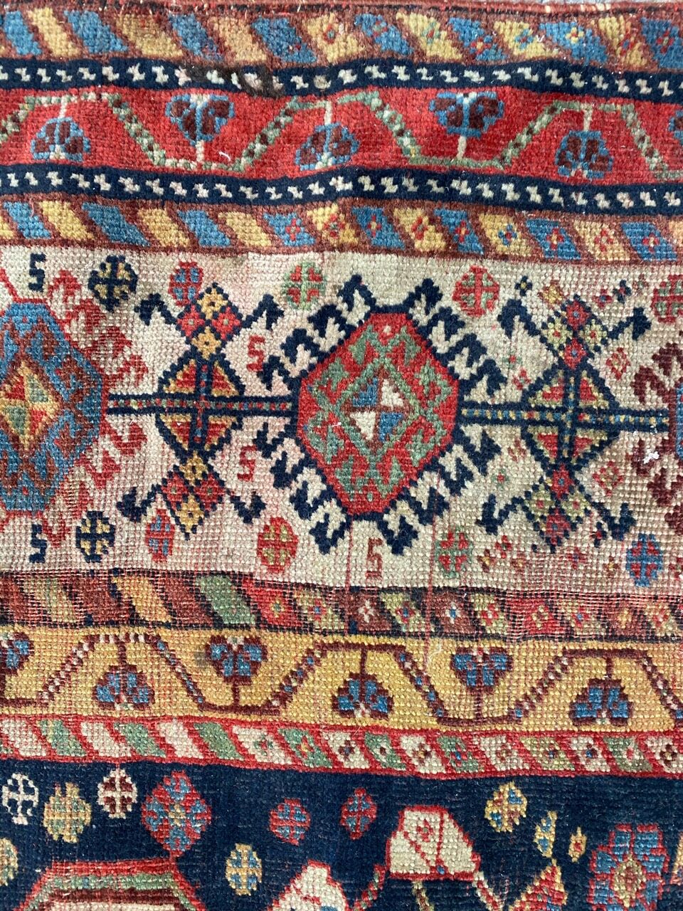 Tapis ancien persan ghashghai 120x212cm