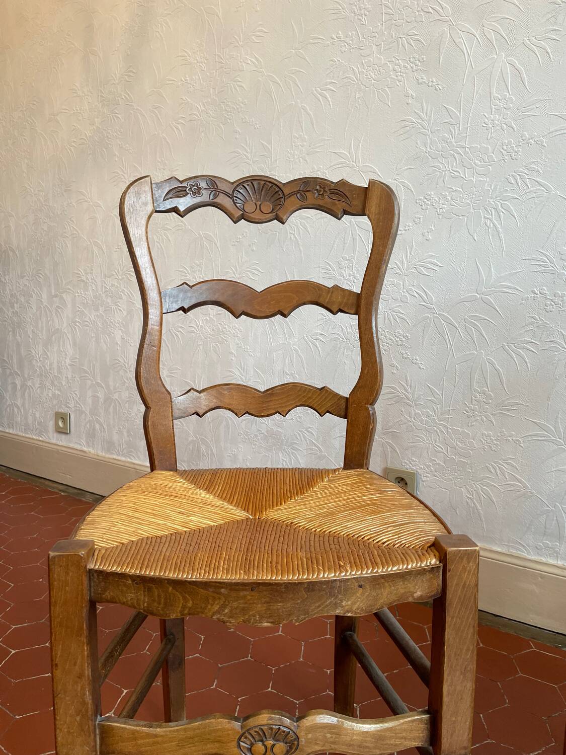 Pair of oak chairs