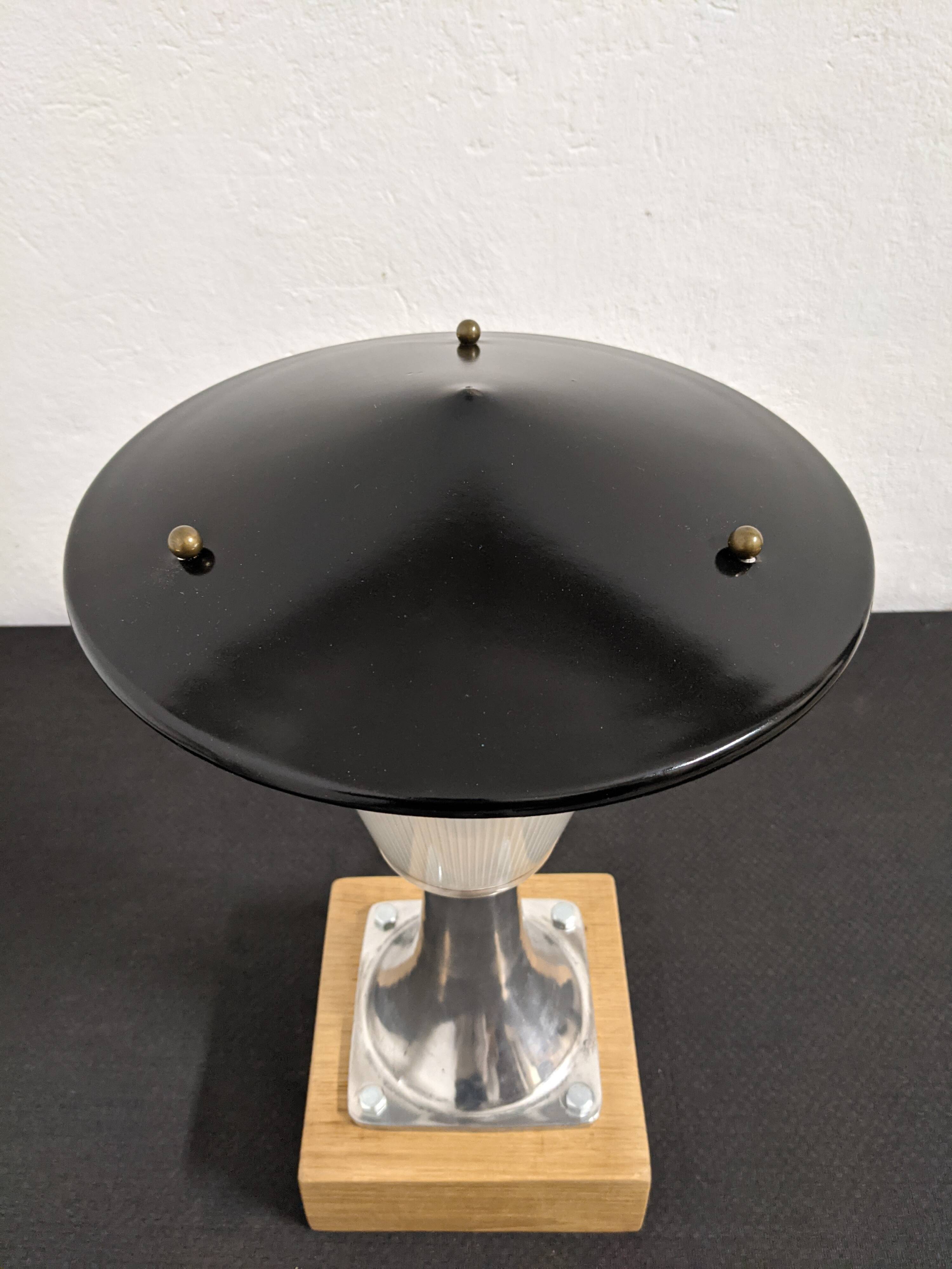 Holophane glass lamp from the 50s/60s