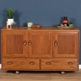 Vintage retro ercol windsor blonde elm sideboard model 468