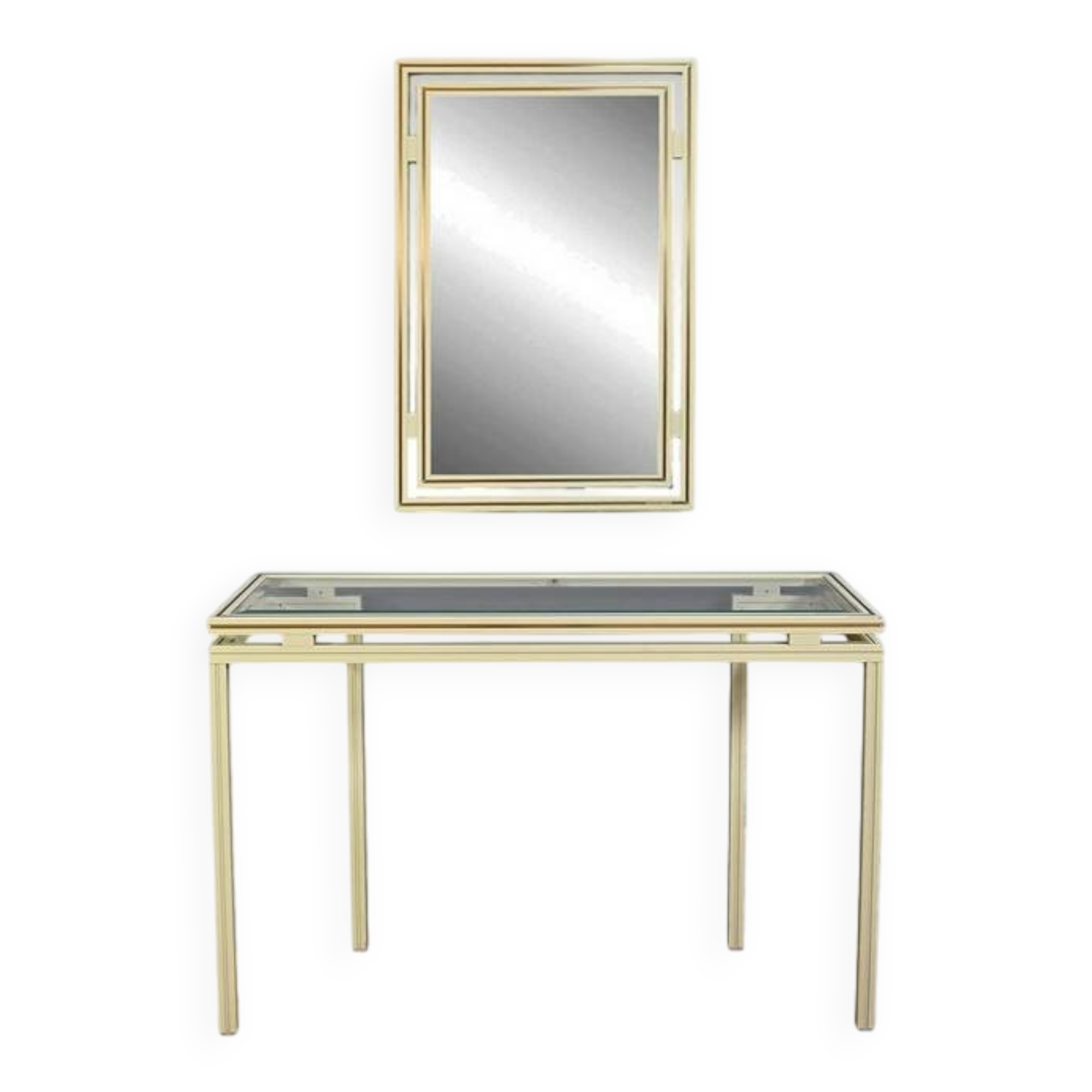 Ensemble Miroir & Console, signés Pierre Vandel – 1970