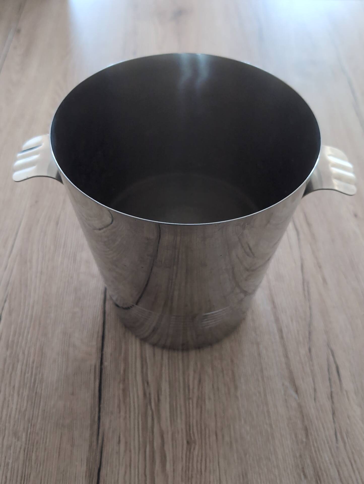 Champagne Bucket Letang Rémy Solid Stainless Steel Vintage Design Made in France