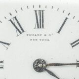 Clock Tiffany & Co New York officer's clock skeleton columns