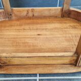 Vintage solid wood side table - 1940s/1950s