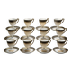 Coffee service for 12 cups Empire, Limoges porcelain, brand "A.F.", circa