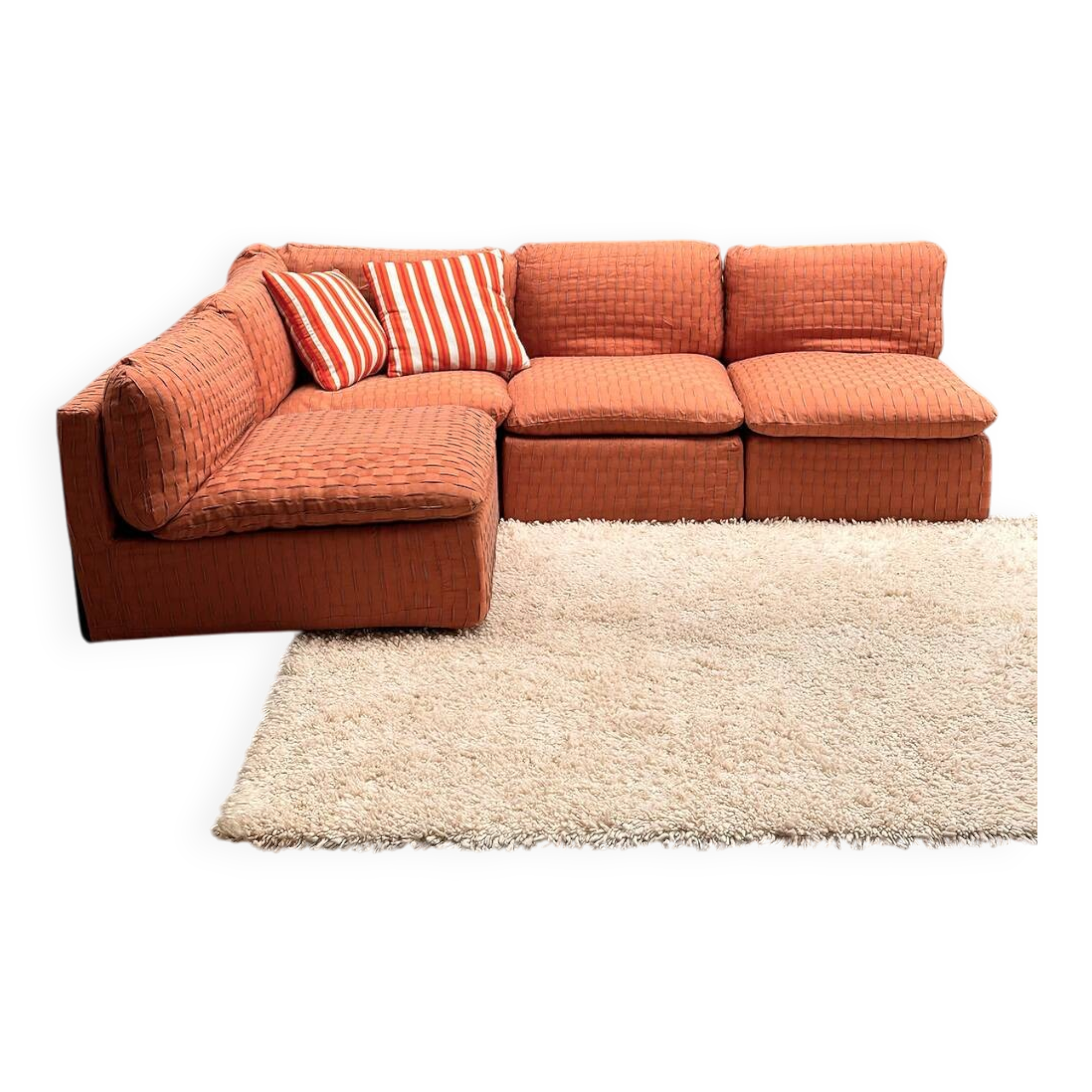 Canapé modulaire Cento per Cento, De Pas, d'Urbino et Lomazzi, Zanotta, Italie, années 70