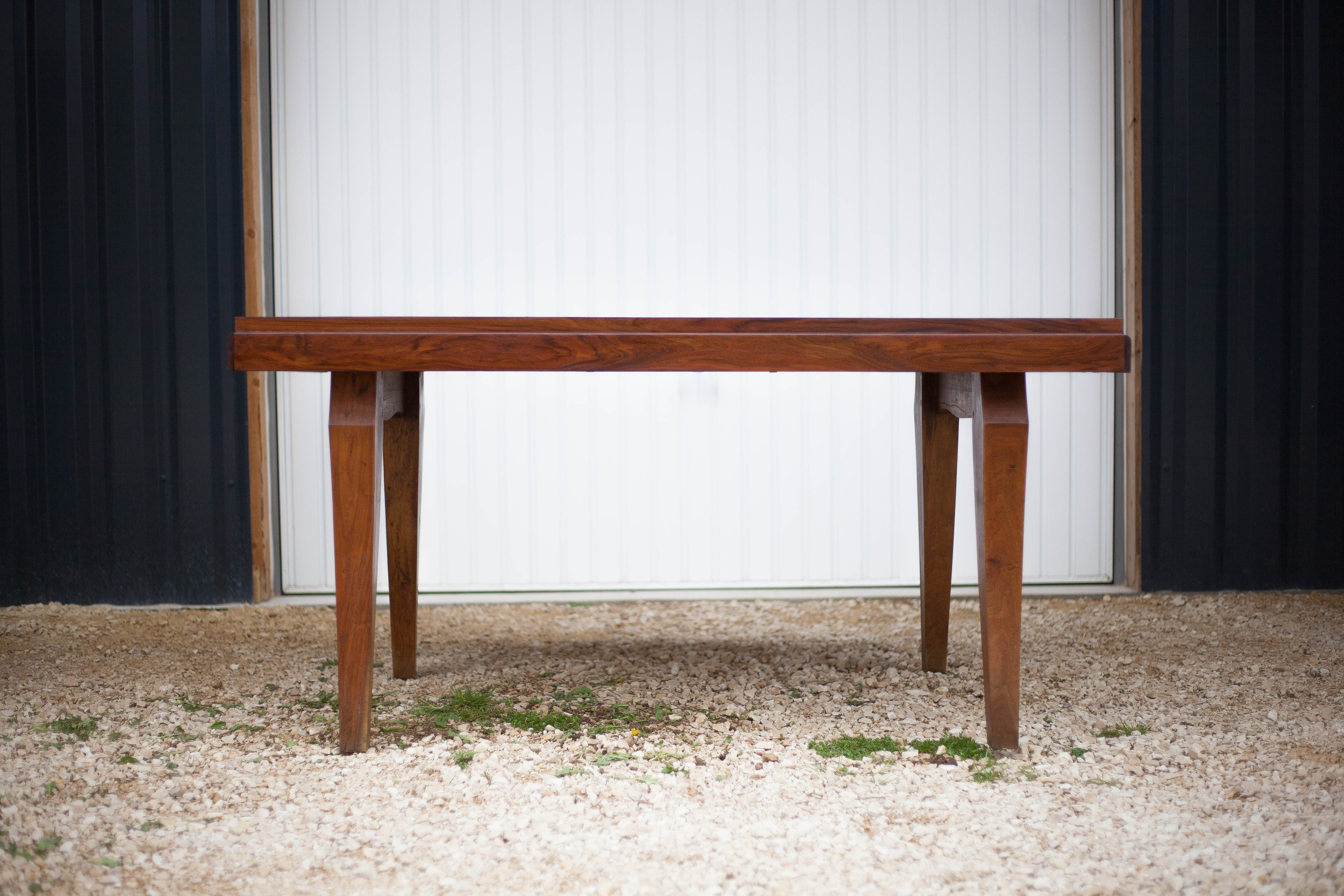 Art-Deco style wooden dining table
