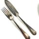 Christofle covered fish 6 forks 6 silver metal knives