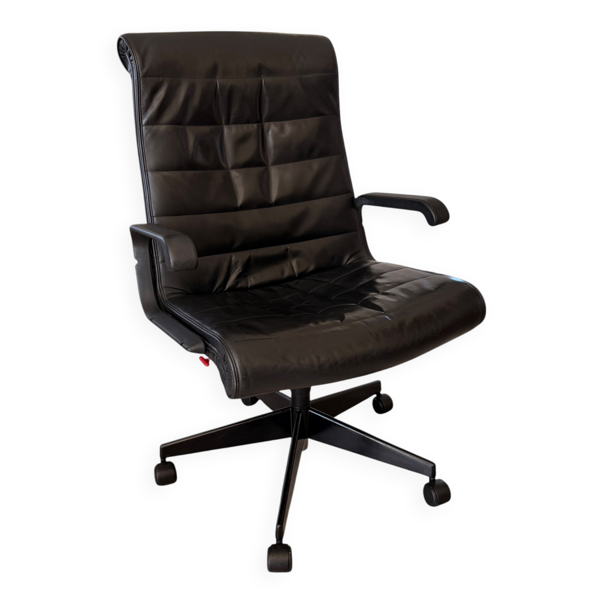 Richard Sapper Office Chair for Knoll - Vintage Black Leather