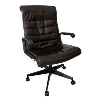 Richard Sapper Office Chair for Knoll - Vintage Black Leather