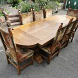 Solid wood monastery table