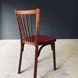 French Reconstruction Bistro Chairs from Baumann, 1950s, Set of 8