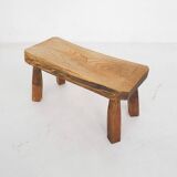 Solid oak side table, The Netherlands 1970's