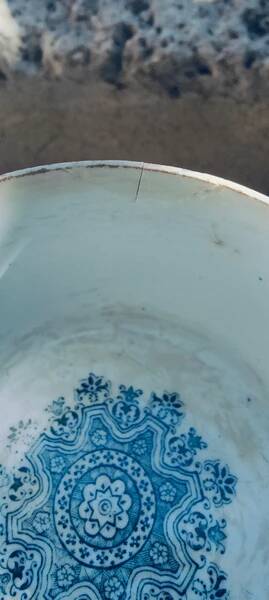 Chocolate cup made of earthenware.
