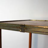 Wooden and brass bar cart, 30s.