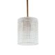 Mid-Century Scandinavian Brass & Crystal Glass Ceiling Light, Sweden, 1960s