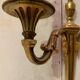 Pair of Louis XV style sconces in gilded bronze XX century