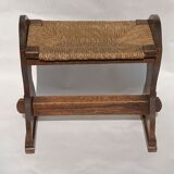Antique monastry wabi sabi stool or hocker