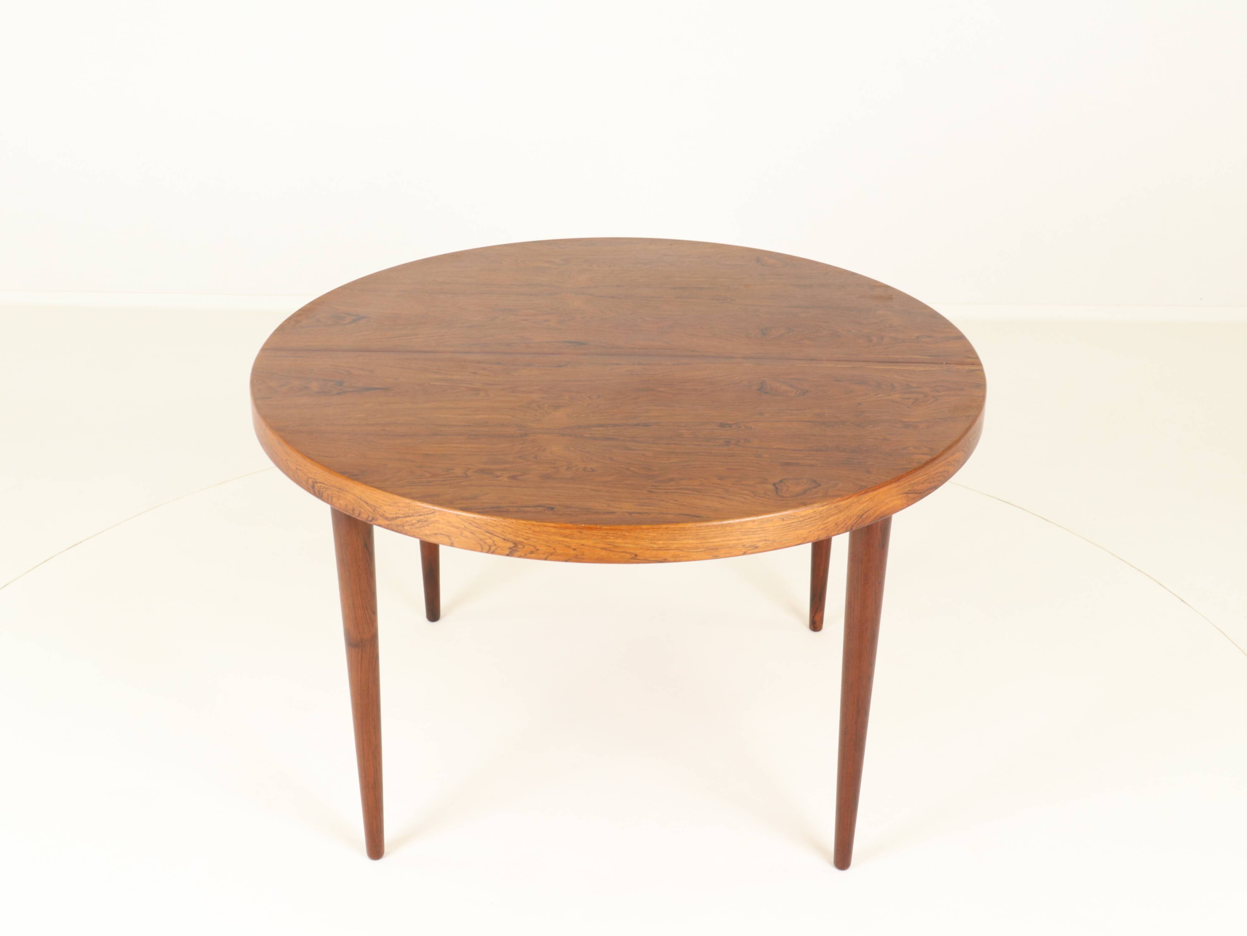 Extendable Rosewood Dining Table Model 56 by Villy Schou Andersen, Denmark, 1960s
