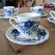 4 antique cups and saucers