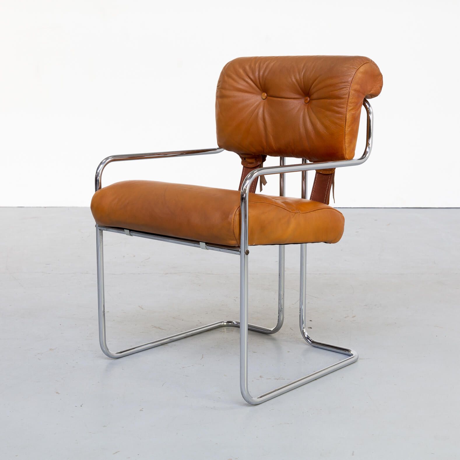 70s Guido Faleschini Tucroma Dining Chairs for i4 Mariani set/2