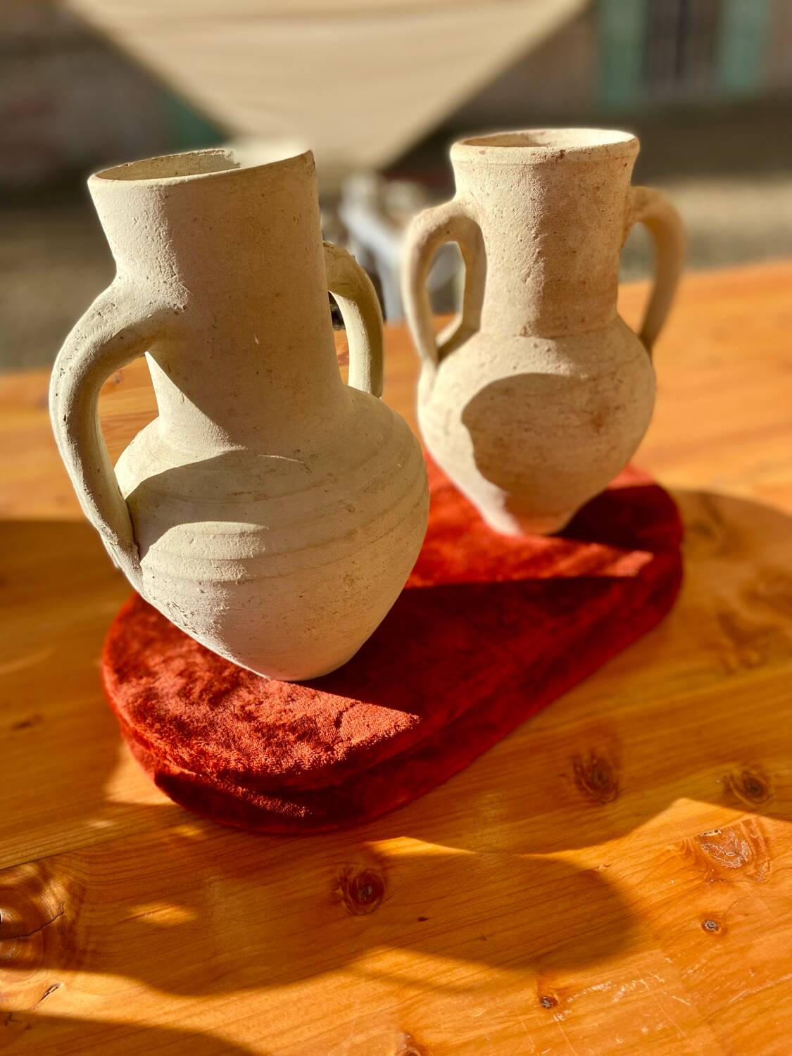 Vintage ceramic amphorae