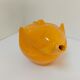elephant teapot in vintage orange porcelain 80s