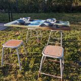 Vintage rectangular folding garden table