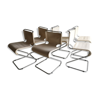 Lot of 6 Biscia chairs, design Pascal Mourgue ed. Steiner