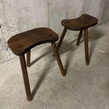 Pair of tripod stools