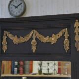 1930s Art Deco solid oak and beveled glass mirror