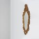 Belgian Baroque Gold Framed Oval Mirror, 1950s