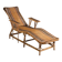 Antique 1930s rattan chaise longue