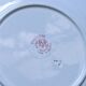 Flat plates from the 19th century, ironstone, signed Maestricht, "Toulouse" collection.