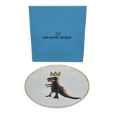 Assiette porcelaine Jean-Michel Basquiat “Gold Dragon Ligne Blanche