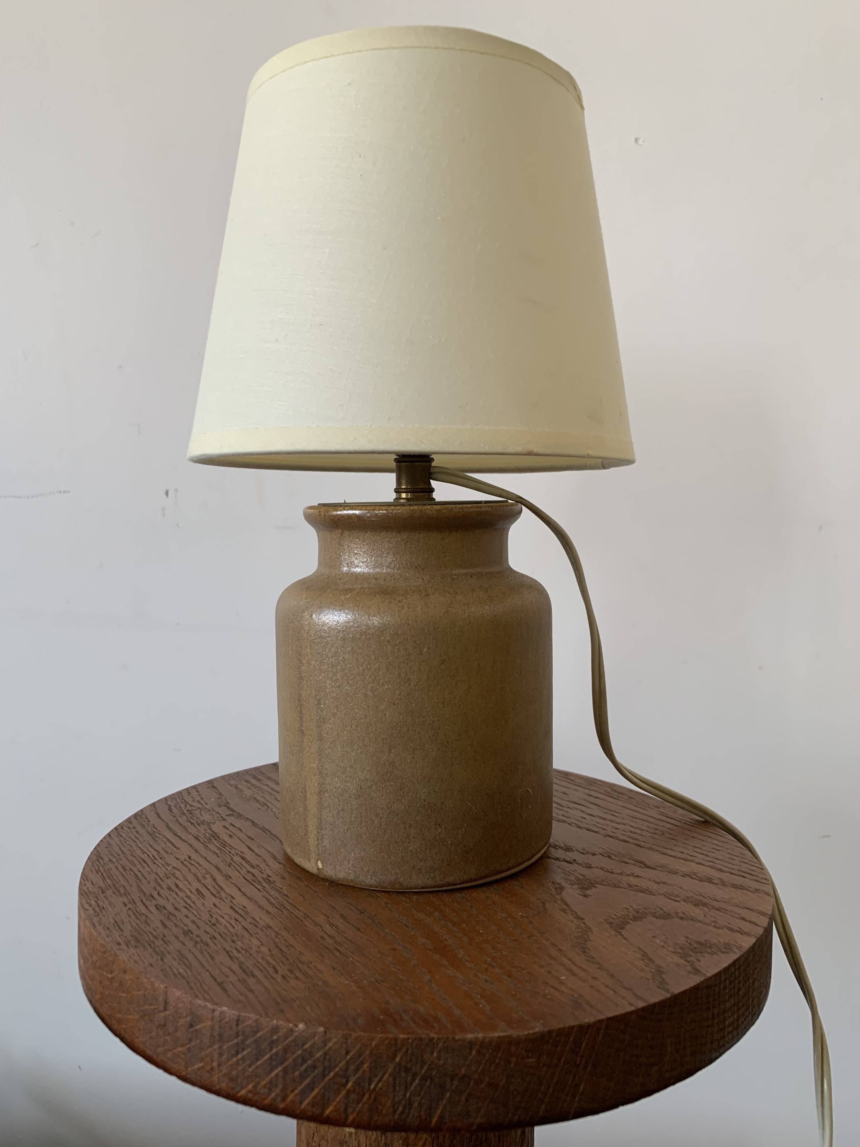 Vintage stoneware lamp